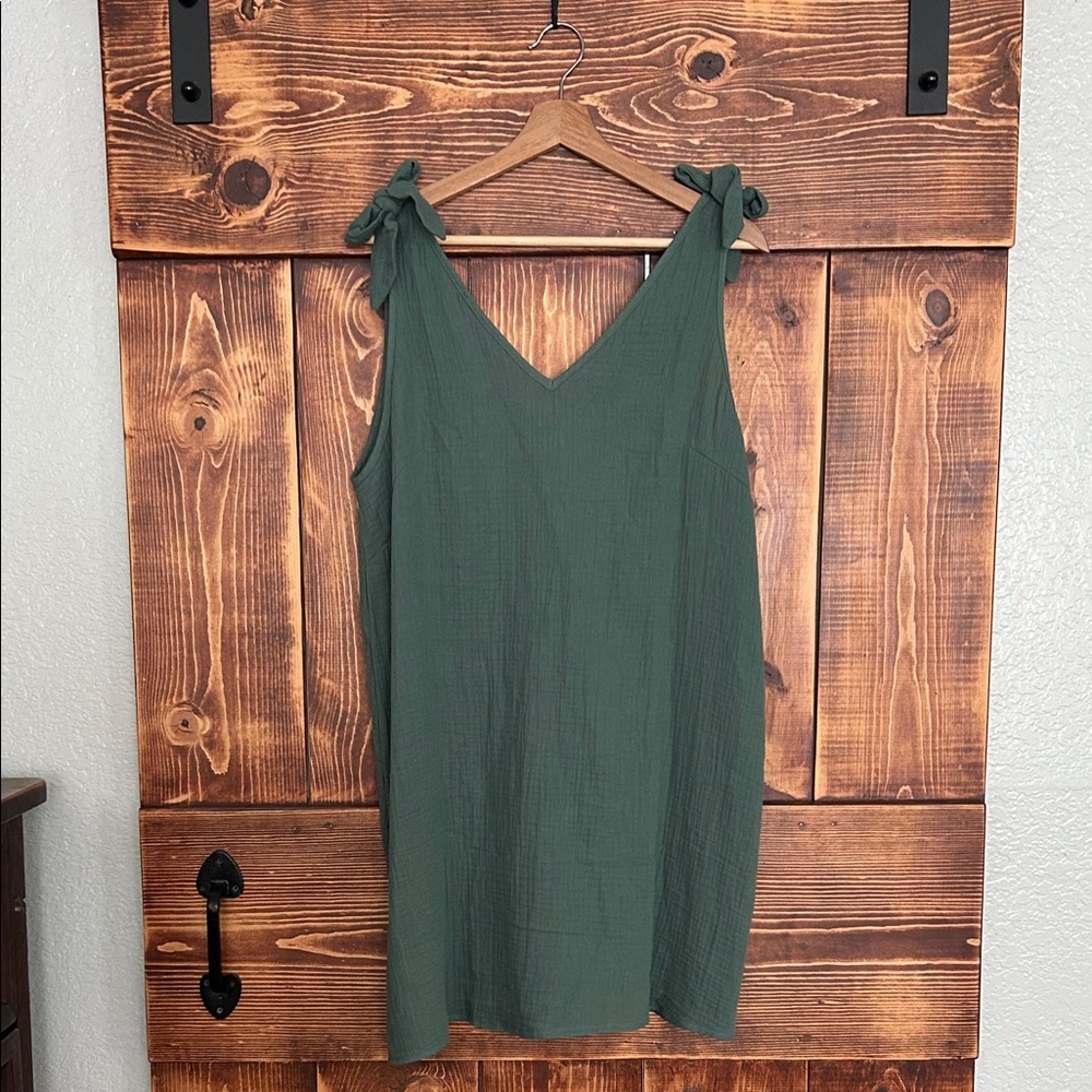 Cupshe serenity, green mini dress